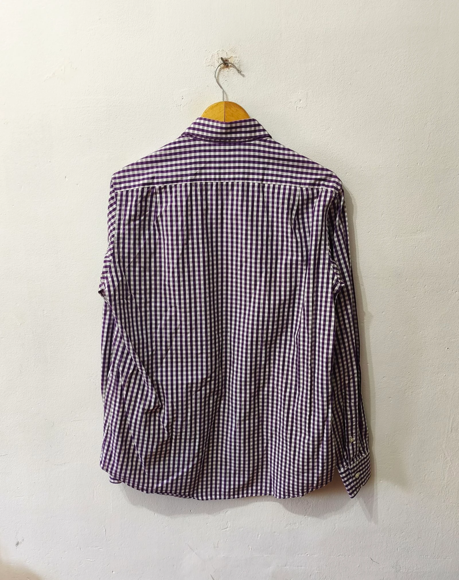 Camisa de cuadros morado y blanco Purificación García hombre Talla 4 – photo 2